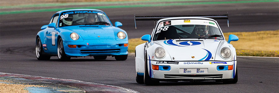 Voitures Porsche collection sur circuit