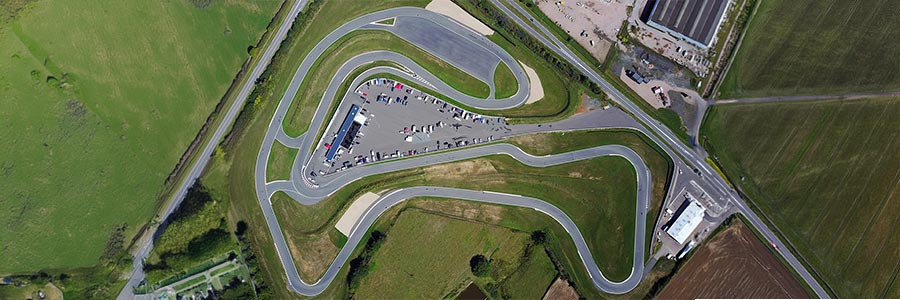 Vue aérienne du circuit de Vaison