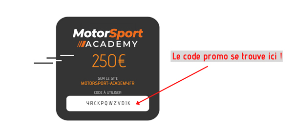 Carte cadeau Motorsport Academy