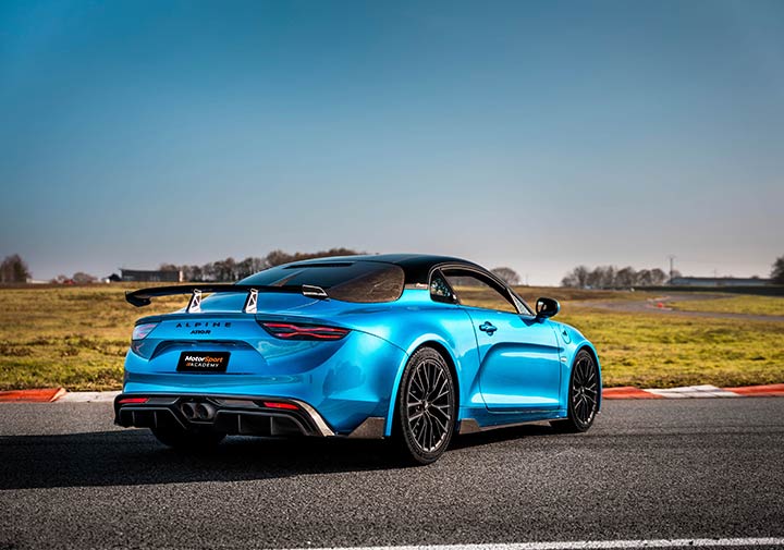 Alpine A110 R de dos sur circuit 