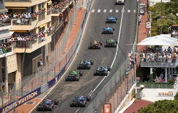 Applique Murale Circuit F1 - Cadre Monaco Formule 1 - Déco Chambre Enfant